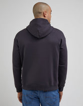 Lee Varsity Hoodie Męska Bluza Z Kapturem Logo Washed Black  LL80RFON